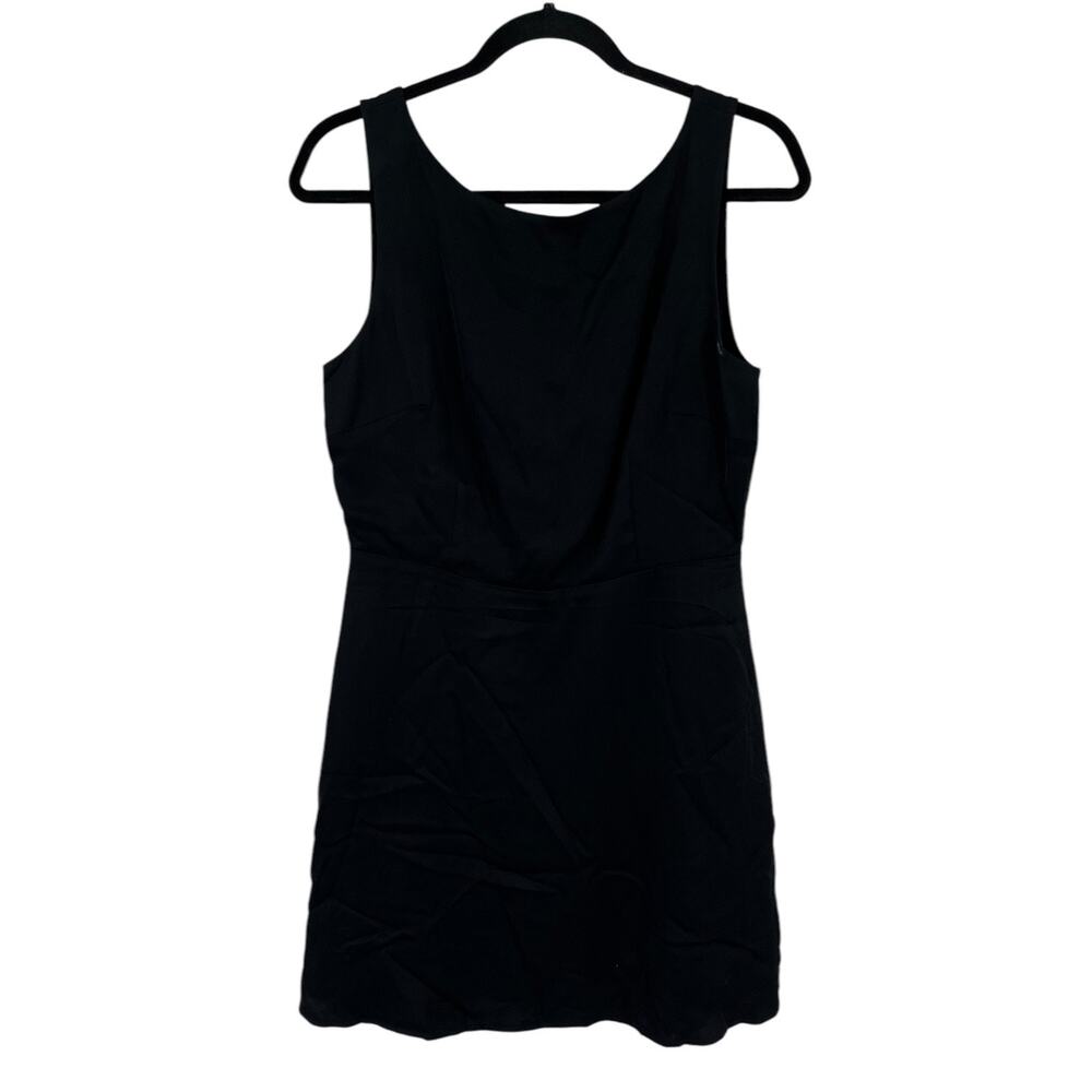 French Connection dress Ennis Satin Low Back MiniDress black size 8